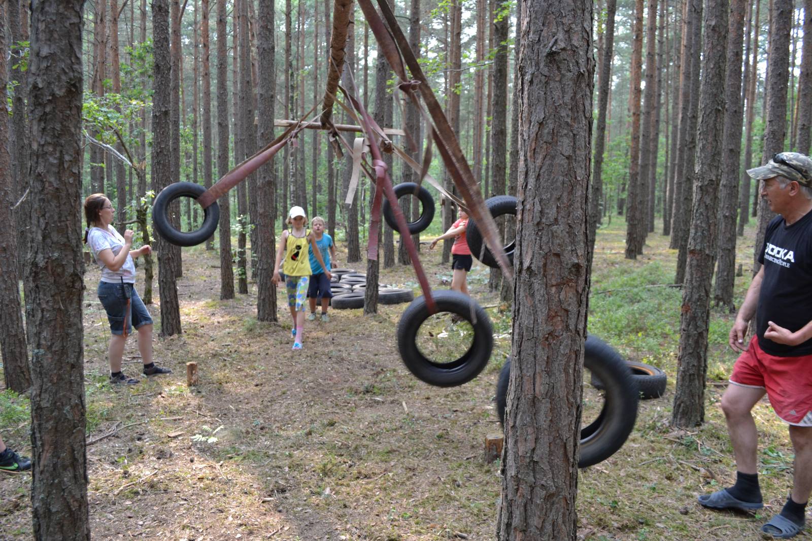 Полоса препятствий на турслете